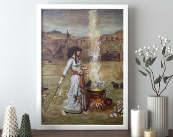 John William Waterhouse The Magic Circle Canvas