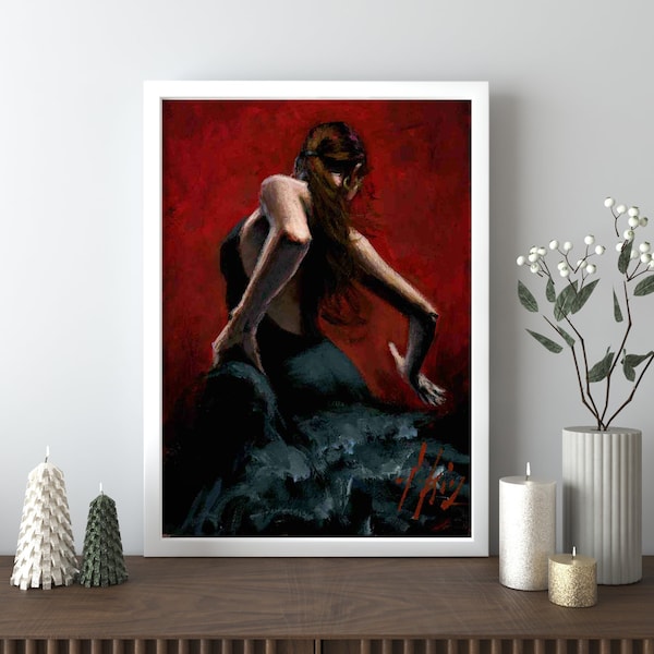 Flamenco Canvas Print Art