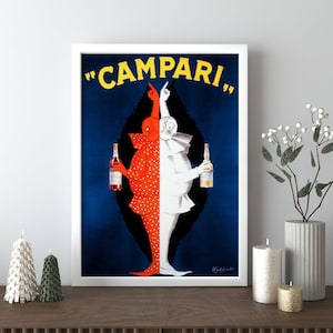 Campari vintage poster canvas
