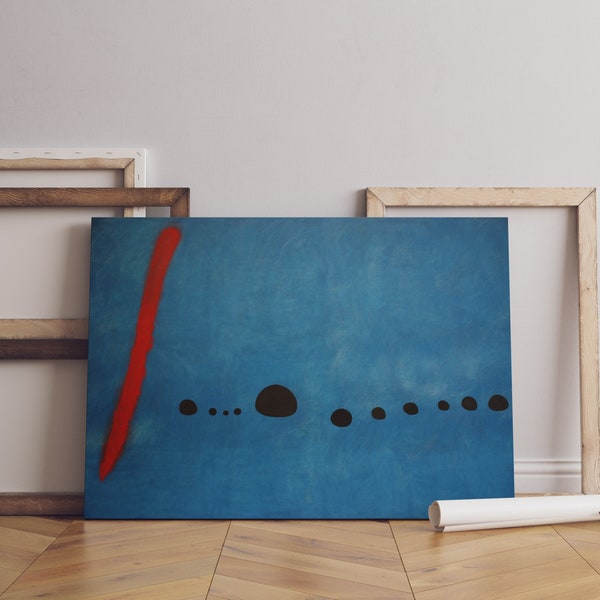 Joan Miro Blue II Canvas