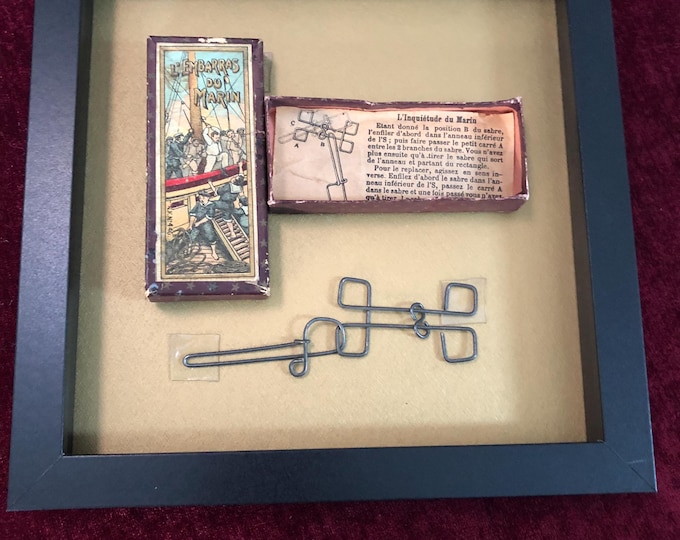 Antique French wire puzzle from the Stephen Sondheim collection