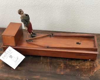 Very rare 1880s toy automaton croquet player from the Stephen Sondheim collection