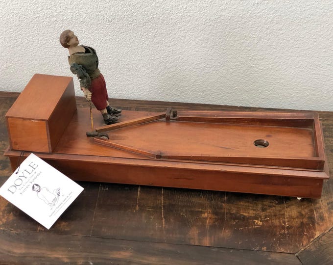 Very rare 1880s toy automaton croquet player from the Stephen Sondheim collection