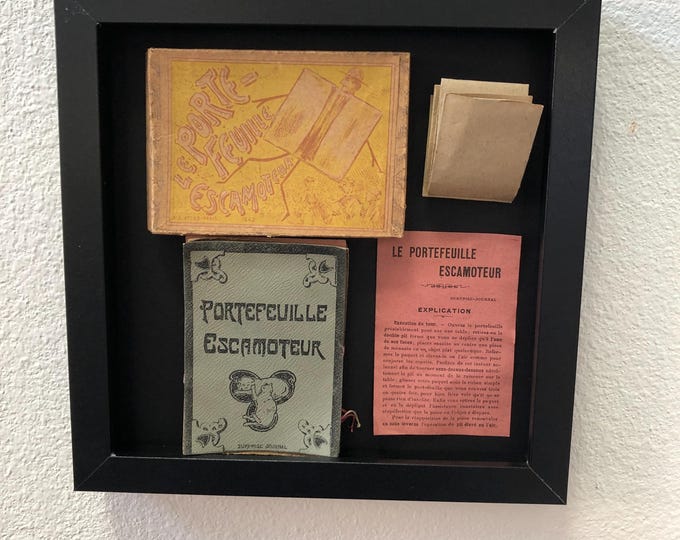 French Victorian magic trick in shadow box from Stephen Sondheim estate