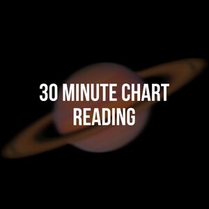 Lectura de carta natal de 30 minutos