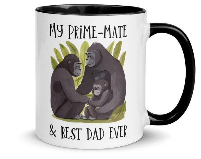 Custom Best Dad Ever Mug, Prime-Mate Mug, Unique Dad Gift, Father's Day Mug, Gorilla Dad, Dad Mug