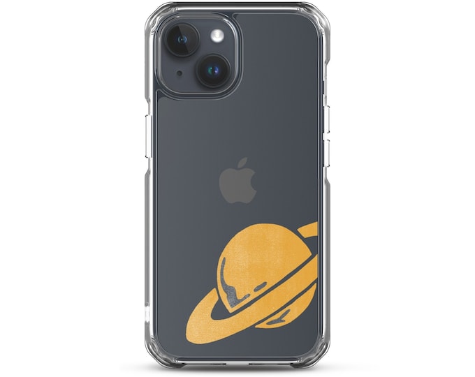 Retro Planet Clear Phone Case All models of iPhone® 12, 13, 14 and 15