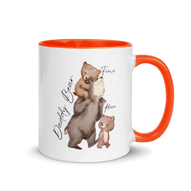 Daddy Bear Mug, Custom Mug, Father Day Gift, Father Day Mug, Dad Mug, Unique father day gift, Dad Coffee Mug, Papa Bear, Dada Bear, Mug image 6
