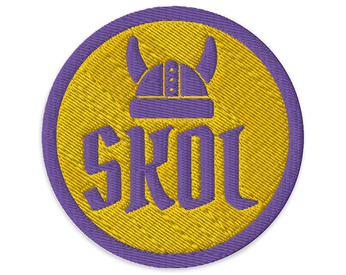 Embroidered Minnesota Vikings Skol Patch