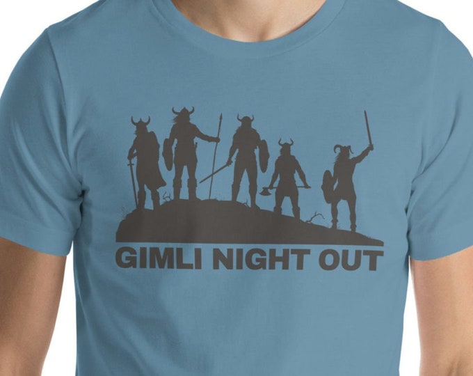 Gimli Viking T-shirt, Gimli Icelandic Night Out Unisex Tee