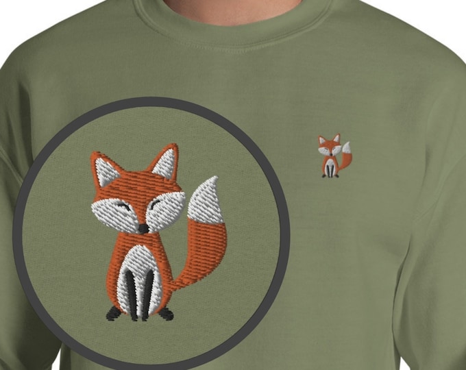 Embroidered Fox Sweatshirt
