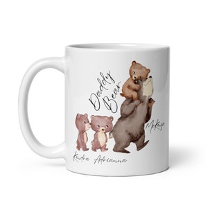 Daddy Bear Mug, Custom Mug, Father Day Gift, Father Day Mug, Dad Mug, Unique father day gift, Dad Coffee Mug, Papa Bear, Dada Bear, Mug image 10