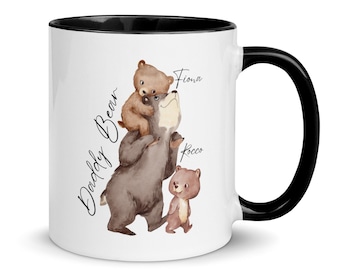 Daddy Bear Mug, Custom Mug, Father Day Gift, Father Day Mug, Dad Mug, Unique father day gift, Dad Coffee Mug, Papa Bear, Dada Bear, Mug