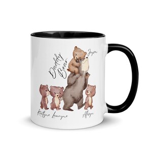 Daddy Bear Mug, Custom Mug, Father Day Gift, Father Day Mug, Dad Mug, Unique father day gift, Dad Coffee Mug, Papa Bear, Dada Bear, Mug image 3