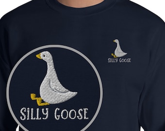 Embroidered Silly Goose Sweatshirt