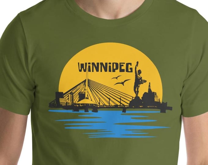 Winnipeg Retro Golden Sunset T-shirt