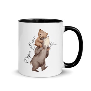 Daddy Bear Mug, Custom Mug, Father Day Gift, Father Day Mug, Dad Mug, Unique father day gift, Dad Coffee Mug, Papa Bear, Dada Bear, Mug image 9