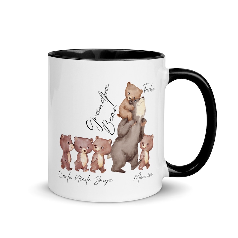 Daddy Bear Mug, Custom Mug, Father Day Gift, Father Day Mug, Dad Mug, Unique father day gift, Dad Coffee Mug, Papa Bear, Dada Bear, Mug image 8