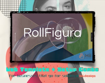 Professional Platinum Future,Project,Art Related Modern Business Web Template+Setup Services/Modern Wix "RollFigura" Web Design/Build