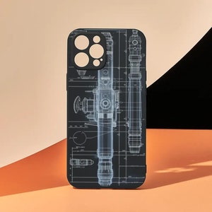 Galactic Blueprint: Lightsaber Mastery Handyhülle - Star Wars inspiriertes Design für iPhone - GeeSoft Handyhülle - iPhone 12