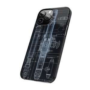 Lightsaber Blueprint Awesome Design - Slim Phone Cases