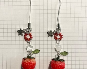 Strawberry Phone Charm