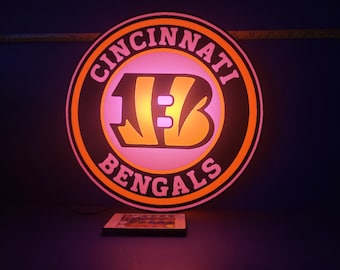 Luz Cincinatti Bengals LED com controle remoto