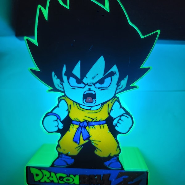 Dragon ball z l.e.d night light with remote