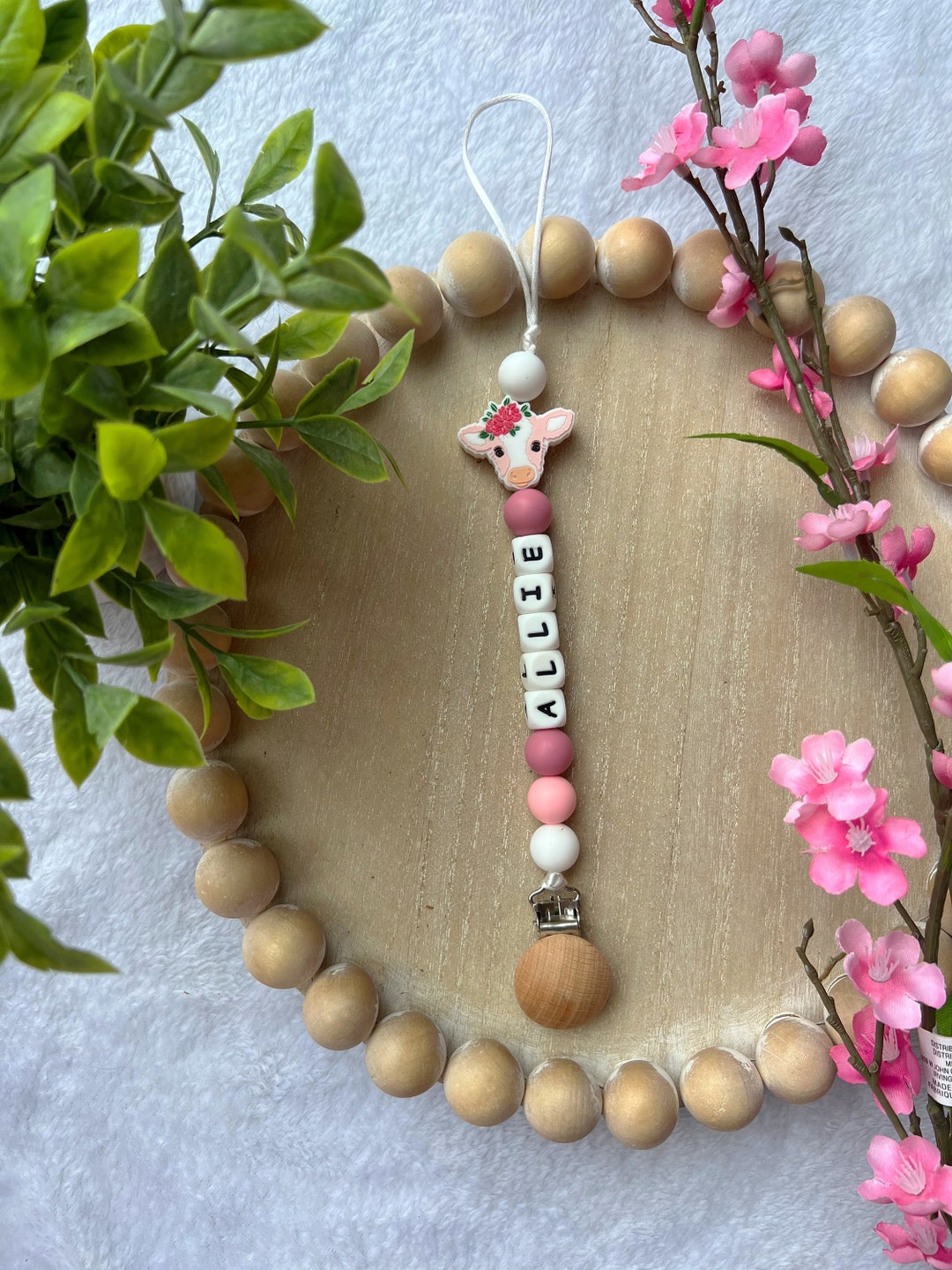 Pacifier Clip Personalized Custom Binky Pacifier Holder With Name Dummy