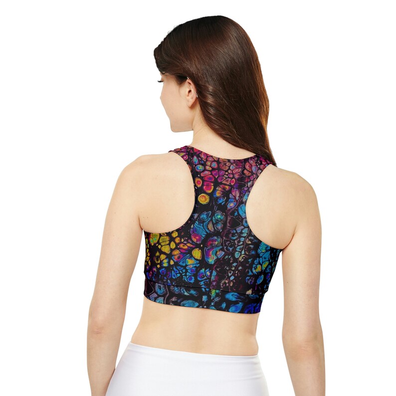Women's padded cotton sports bra main image 0
