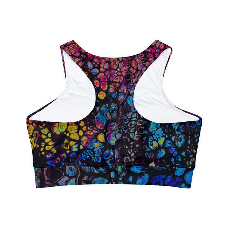 Women's padded cotton sports bra