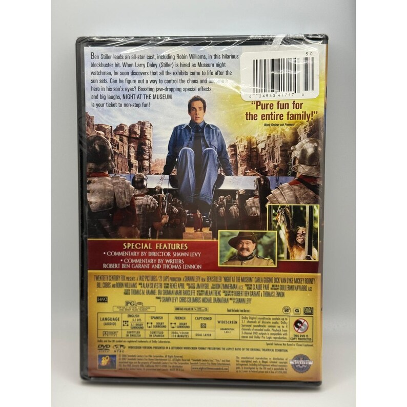 Night at the Museum DVD Ben Stiller Widescreen 20th Century Fox 2006 ...