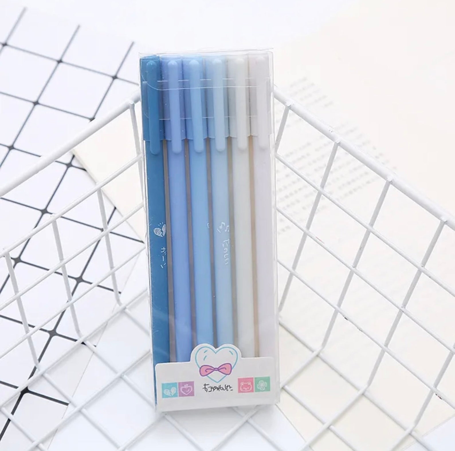 Cute Pastel Gel Pens Black Ink 0.5 Pens Cute Colour Pens Etsy UK