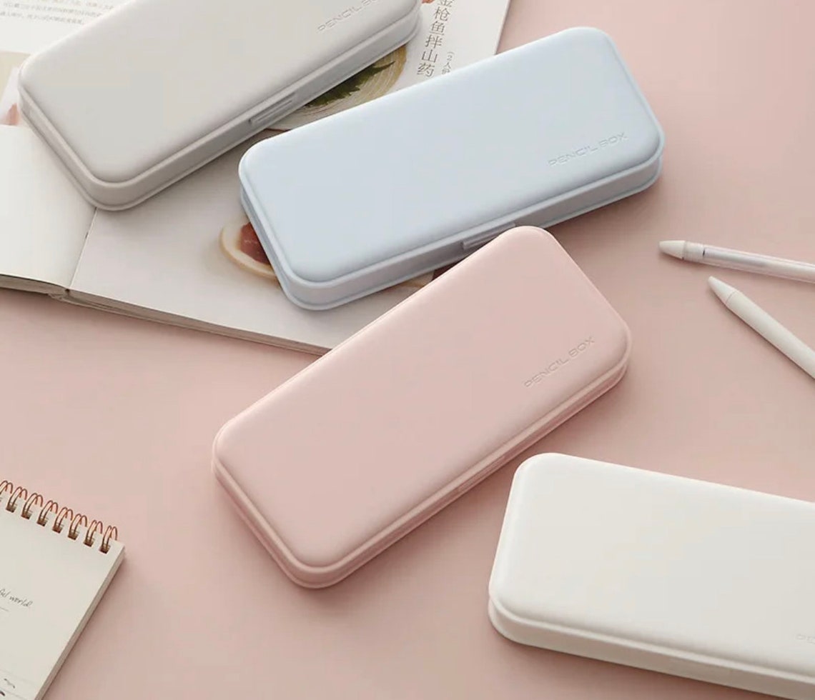 Hardcover Pencil Case Pastel Pencil Case Plastic Pastel Etsy UK