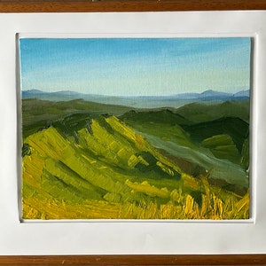 Oil landscape. Te Mata Peak, Hawke’s Bay, New Zealand