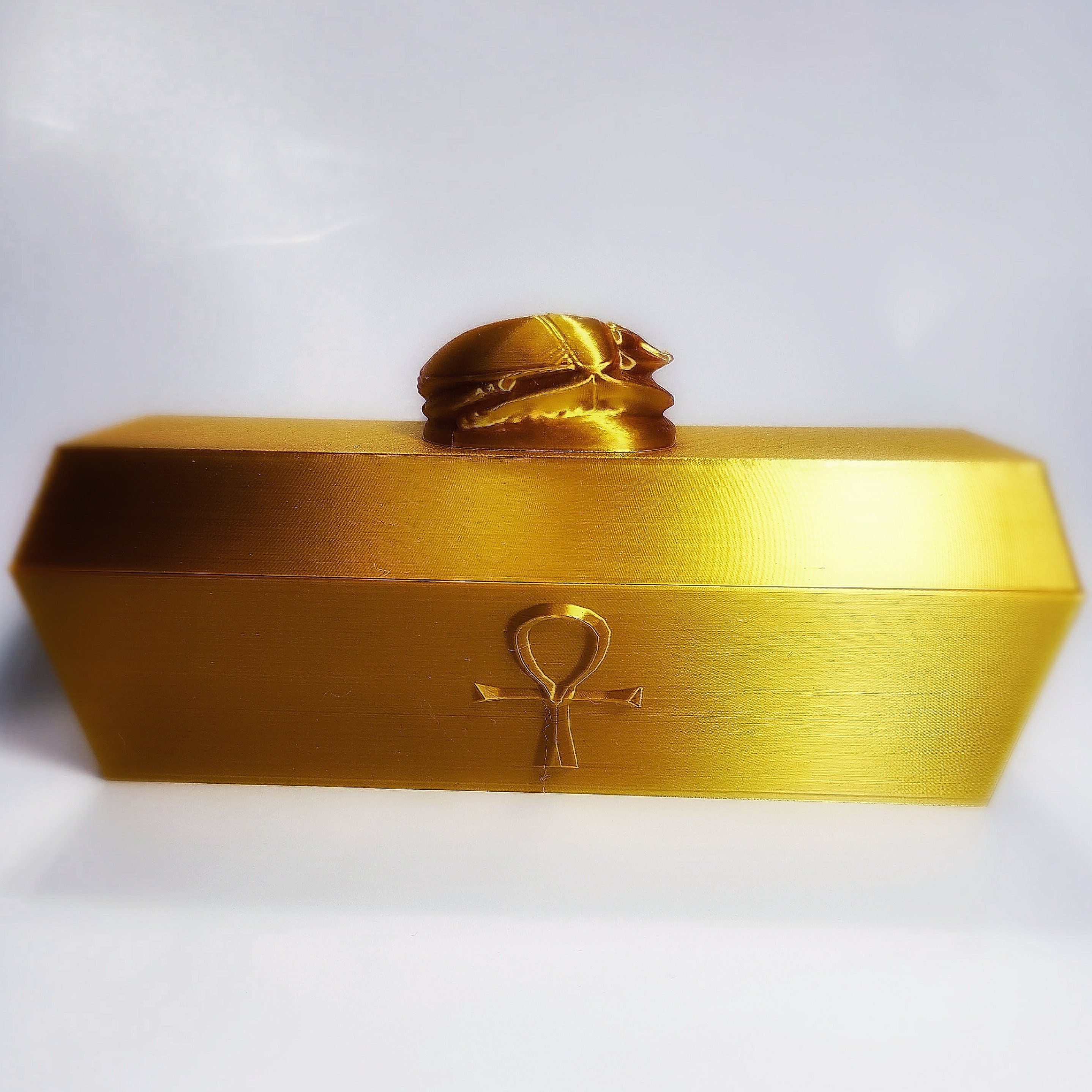 Gold Sarcophagus Deck Box - Etsy
