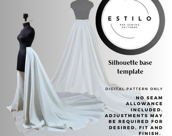 Accessoire pour robe/jupe Patron de couture PDF | AUCUNE instruction de couture incluse
