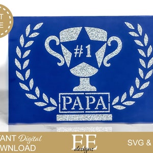 SVG: biglietto fai da te per la festa del papà, design digitale / file di taglio Cricut / carta tagliata / Cricut Silhouette / Svg Png