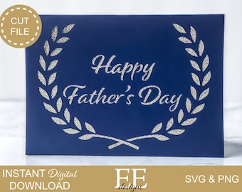 Biglietto fai da te per la festa del papà SVG: file di taglio Cricut (download digitale)
