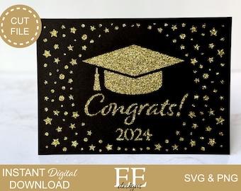 Graduation Card SVG: DIY Paper Cut File (Digital Download)