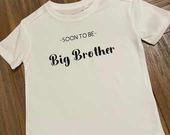 Soon to Be Big Brother / Sister Kid's T-Shirt / Toddler Tee