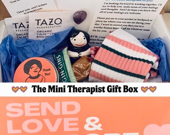 Mini Therapist Gift Box, Gift for Mom, Cheer Up Gift, Self-Care Gift Box, Mental Health Box for Her, Self Care Package, Stress Relief Gift,