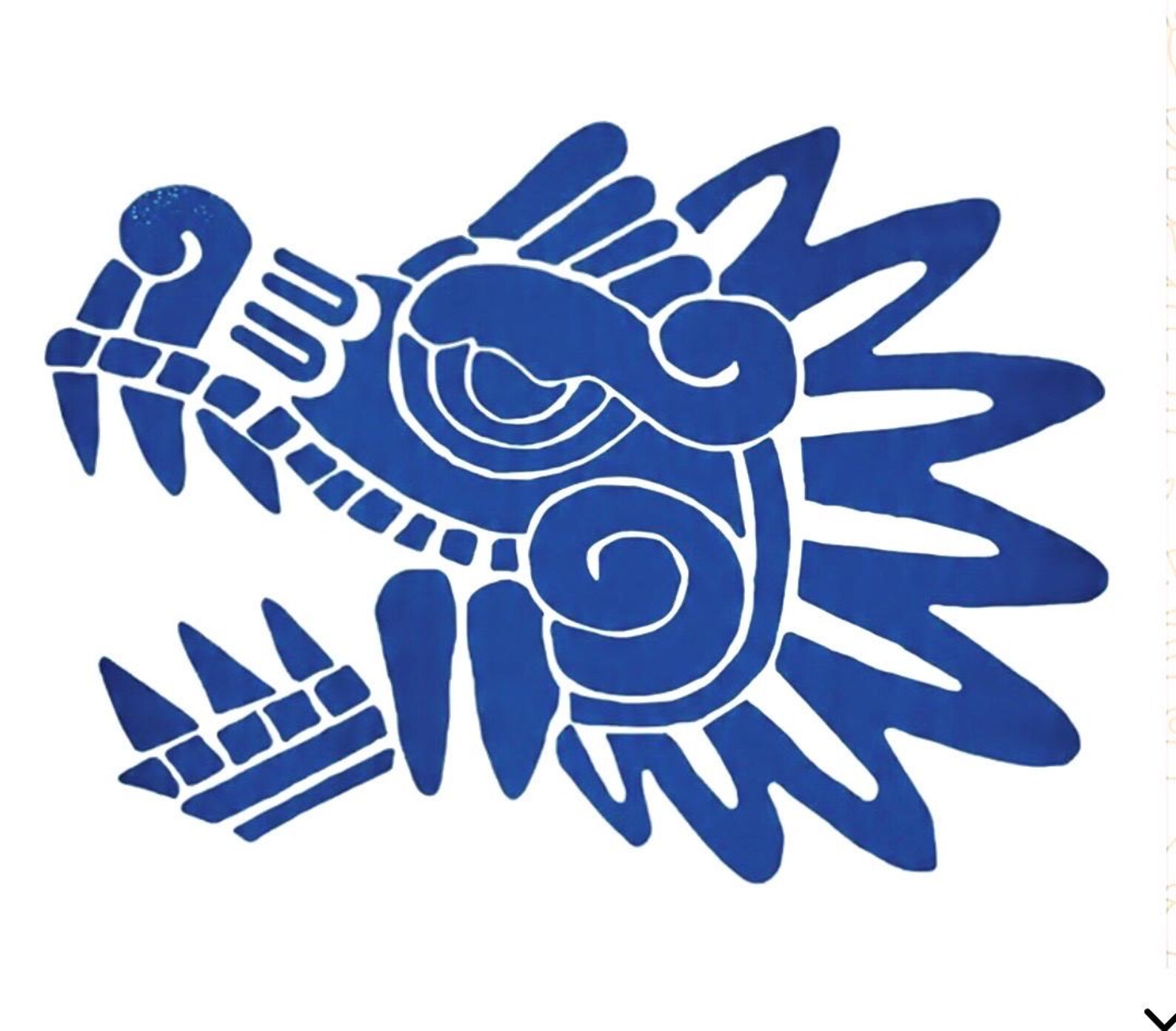 Aztec Quetzalcoatl Head Vinyl Decal: Laptop, Car, Guitar - Etsy