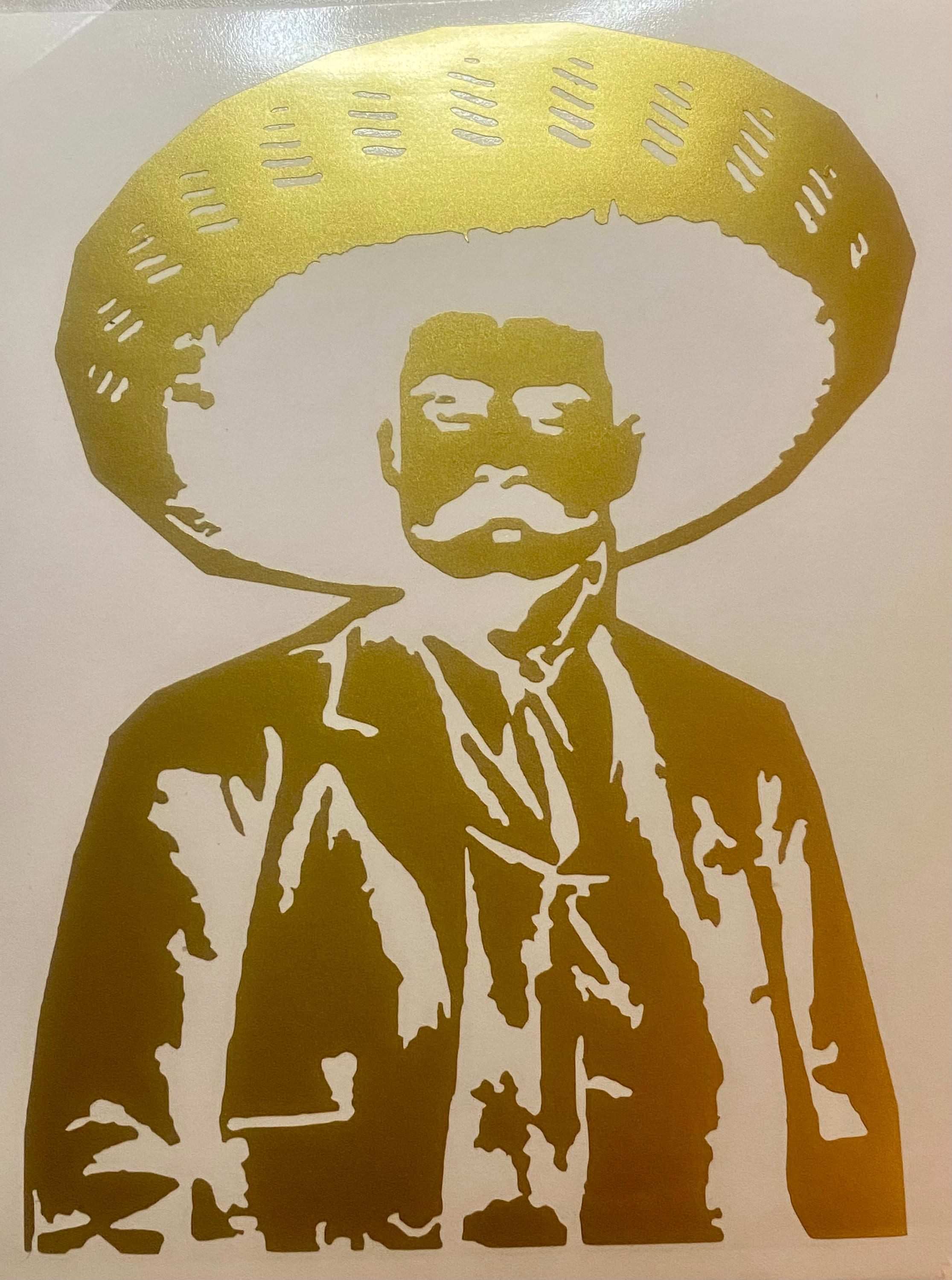 Emiliano Zapata Vinyl Decal/sticker, for Laptop, Desk, Wall, Car Window ...