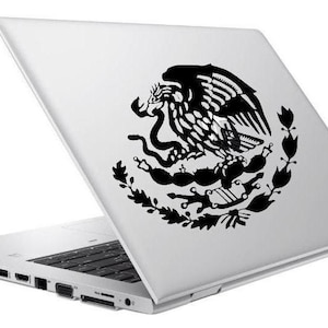 Adesivo/decalcomania con stemma messicano, per laptop, scrivania, parete, finestrino dell'auto