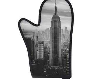 Oven Mitt, Oven Glove, Empire State Building, Cooking Accessories, Baking Accessories, Housewarming Gift