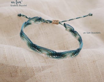 Waterproof Wax Cord Friendship Bracelet: Adjustable Macrame Rainbow Bracelet