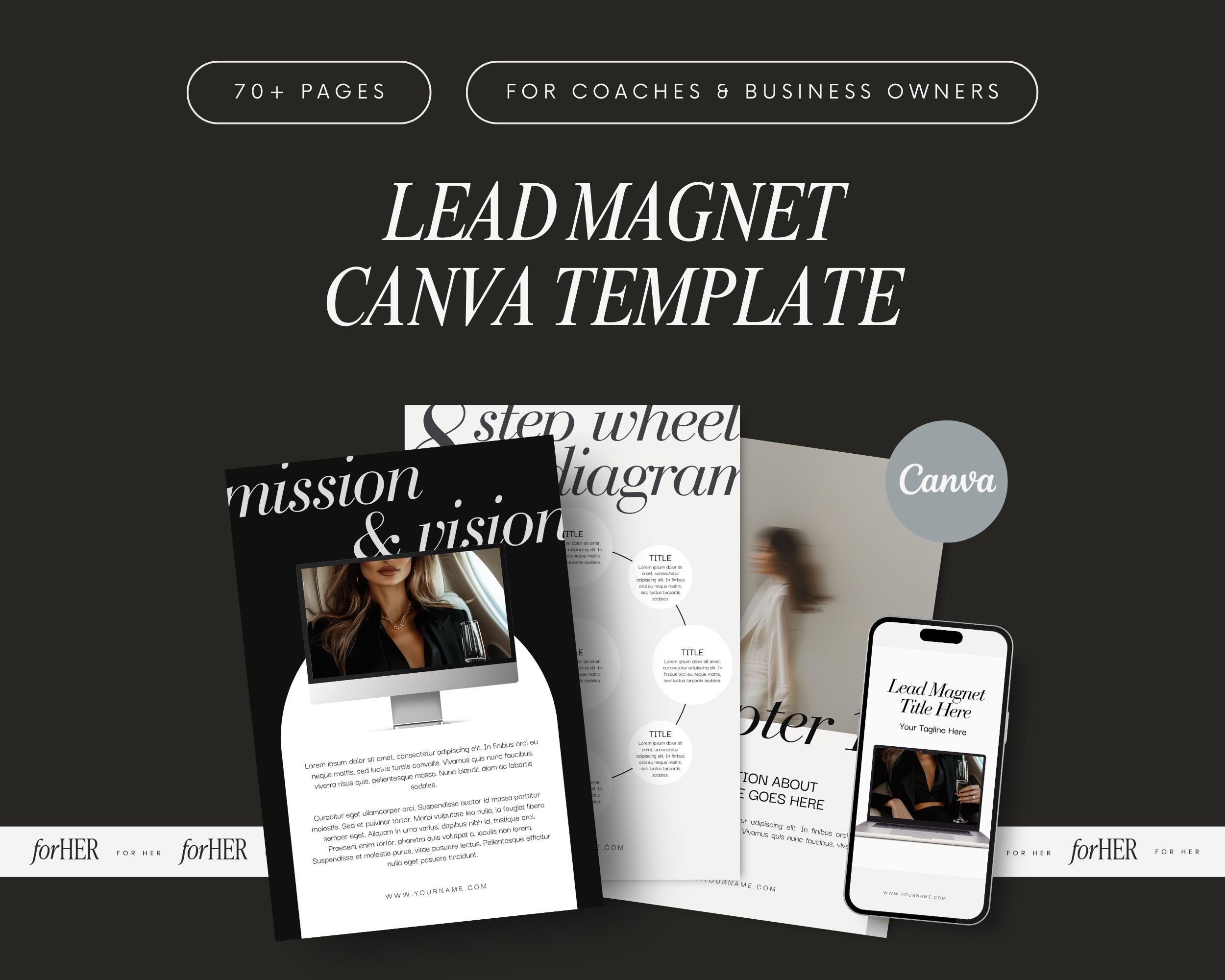 Lead Magnet Canva Ebook Template for Coaching Course Creator Editable ...
