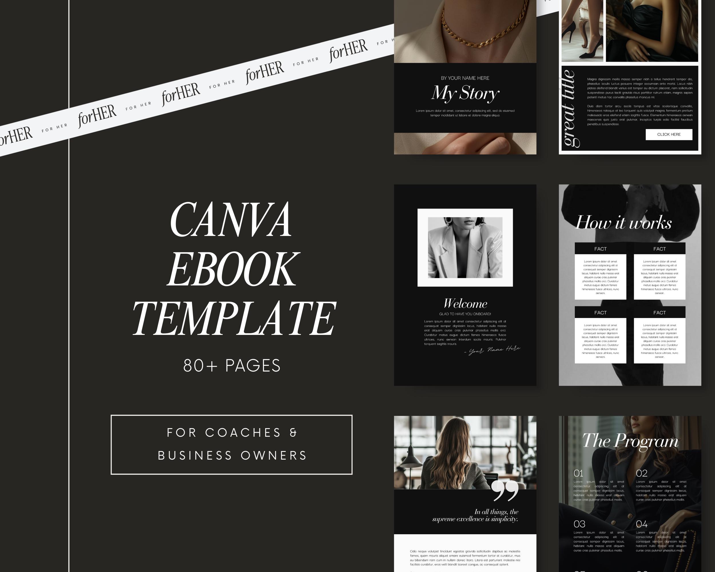 Ebook Template Canva Workbook Course Creator Lead Magnet Template Canva ...