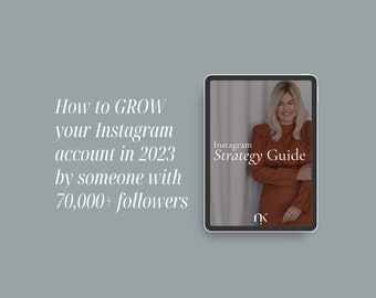 60 Page Instagram Strategy Guide Book for Entrepreneurs | Social Media Marketing | Instagram Marketing | Instagram Guide for Business Owners